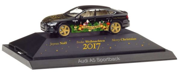 HER102117 - AUDI A5 Sportback HERPA Weihnachten 2017 - 1