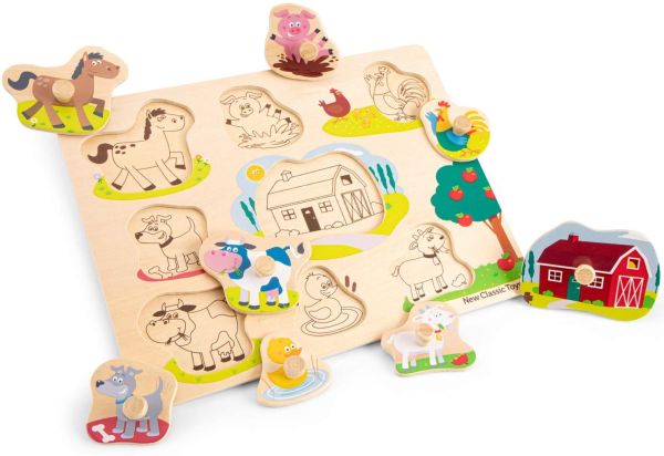 NCT10430 - 8-teiliges Holzpuzzle Der Bauernhof - 1