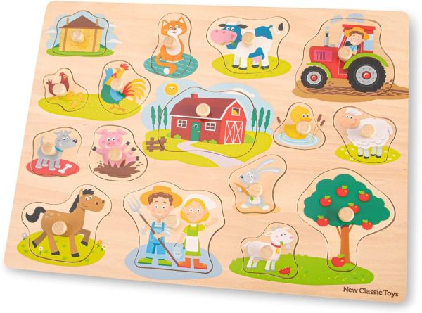 NCT10440 - 17-teiliges Puzzle Auf dem Bauernhof aus Holz - 1