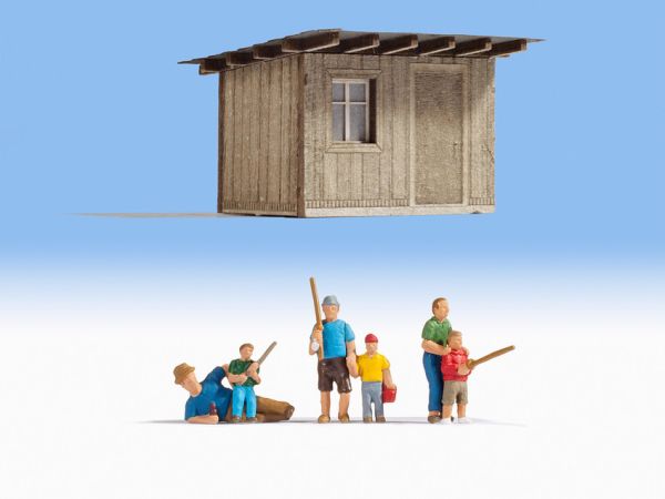 NOC12036 - Kleine Hütte mit Angelfiguren - 1