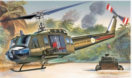 ITA1247 - UH-1D Iroquois Hubschrauber zum Zusammenbauen und Lackieren - 1