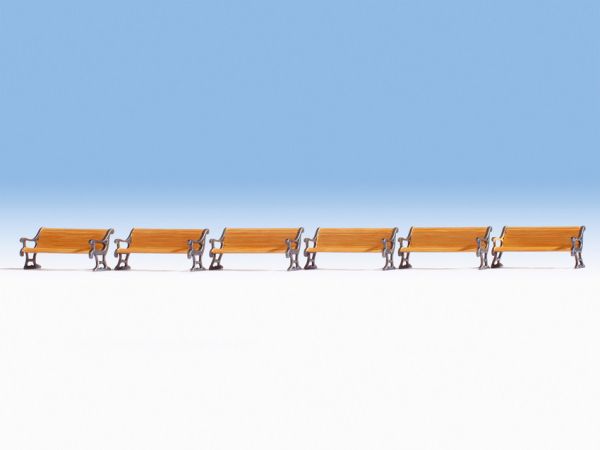 NOC14849 - Set aus 6 Holzbänken - 1