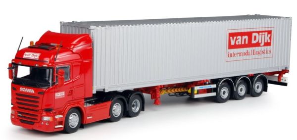 TEK65883 - SCANIA 3 Achsen Containerträger 3 Achsen + 40-Fuß-Container - 1