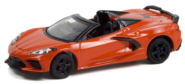 GREEN13310-F - CHEVROLET Corvete Stingray 2021 Orange aus der GLMUSCLE-Serie unter Blister. - 1