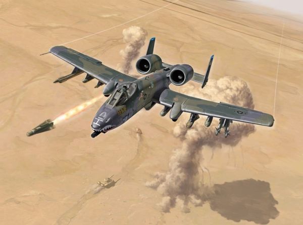 ITA1376 - A-10 A/C Thunderbolt II Flugzeug zum Zusammenbauen und Lackieren - 1
