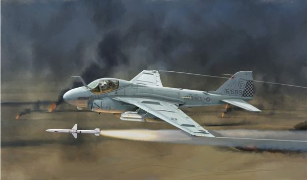 ITA1392 - A-6E Intruder US Navy/USMC Flugzeug zum Zusammenbauen und Lackieren - 1