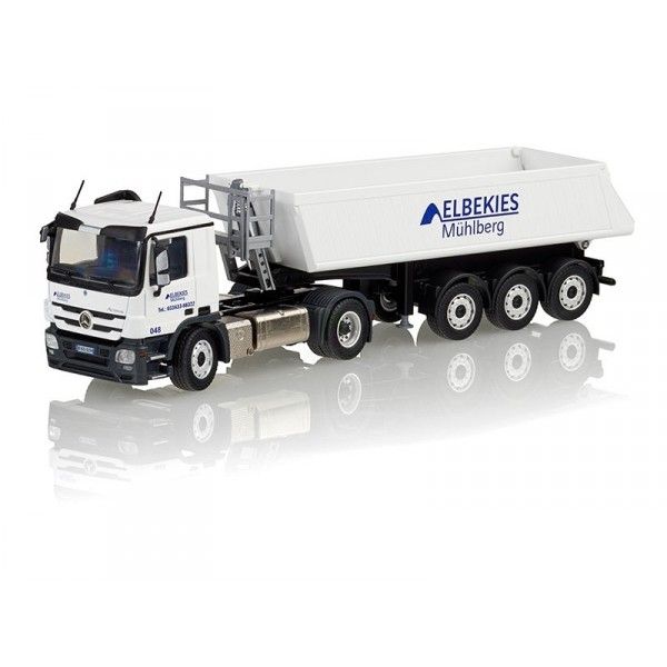CON72202/05 - MERCEDES-BENZ Actros MP03 mit SCHMITZ CARGOBULL „ELBEKIES MÜHLBERG“ 3-Achs-Kipper - 1