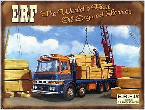 IES39G - Blechschild: ERF The World's Best - 1