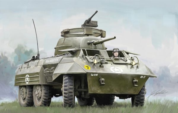 ITA15759 - M8/M20 Tank zum Zusammenbauen und Lackieren - 1