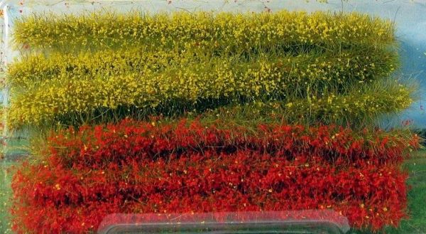 HEK1814 - Packung mit 10 Grasstreifen gelb und rot 10 cm - 1