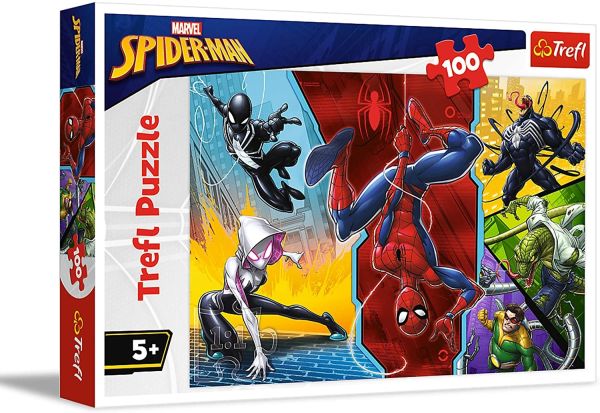 TRF16347 - Puzzle 100 Teile SPIDER-MAN auf dem Kopf - 1