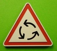 MCD-016 - Kreisverkehr-Schild - Bausatz - Pfosten nicht enthalten - 1