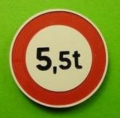 MCD-021 - Nicht mehr als 5;5 t Platte – als Bausatz – Pfosten nicht enthalten - 1