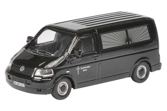SCH26146 - VOLKSWAGEN T5 Leichenwagen Maßstab: 1/87 - 1