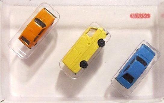 WIK091501A - VW Golf I „Orange“; VW Passat B1 „Blau“; VW LT Spur „Gelb“ Maßstab: 1/160 - 1