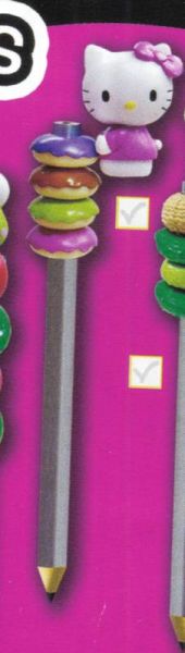 T8872B - Donut-Dekoration für HELLO KITTY Bleistift mit Farbe - 1