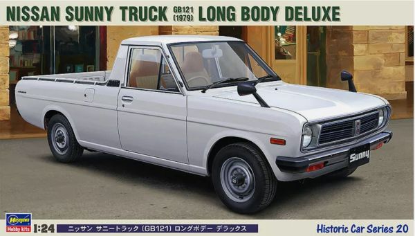 HAW21120 - NISSAN Sunny truck GB121 - Long body deluxe 1979 weiß zum Zusammenbauen und Lackieren - 1