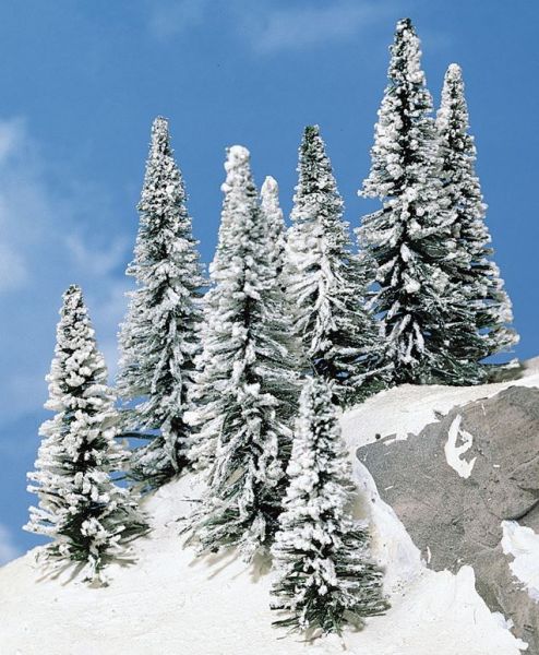 HEK2161 - 8 Tannen mit Schnee 7-12 cm - 1