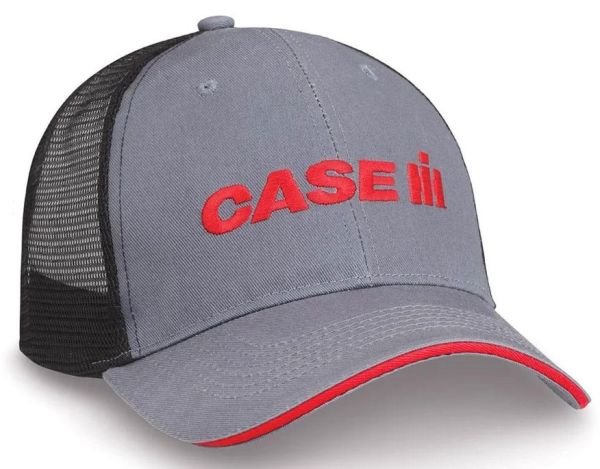 CAS220003 - Mütze - CASE IH - grau und rot mit Mesh-Rückseite - 1