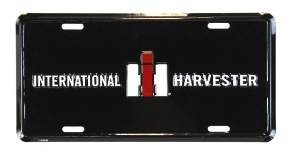 SIGN-2201 - Metallschild INTERNATIONAL HARVESTER Schwarz - 30 x 15 cm - 1