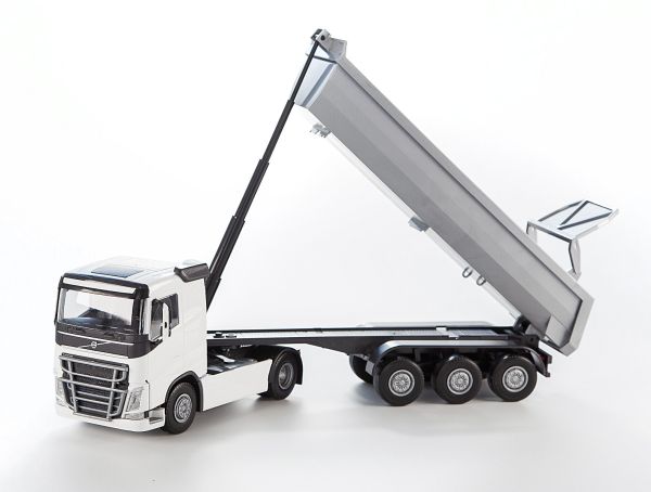 EMEK22352 - VOLVO FH16 4x2 weiß mit 3-achsiger Kippmulde - 1
