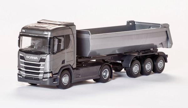 EMEK22483 - SCANIA R500 Next Generation grau 4x2 mit Kipper 3 Achsen. - 1