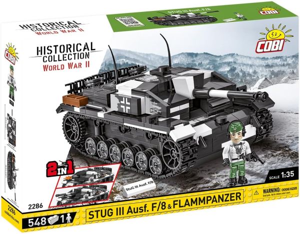 COB2286 - Panzer 2in1 STUGG III AUSF F und FLAMMPANZ - 536 Teile - 1