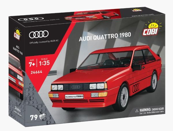COB24664 - AUDI Quattro 1980 rot – 79 Teile - 1