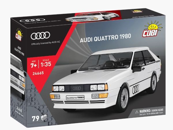 COB24665 - AUDI Quattro 1980 weiß – 79 Teile - 1