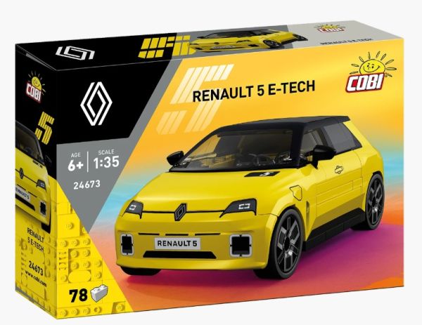 COB24673 - RENAULT 5 E-Tech gelb – 78 Teile - 1