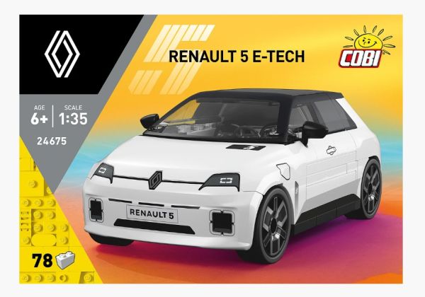 COB24675 - RENAULT 5 E-Tech weiß – 78 Teile - 1