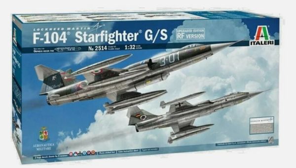ITA2514 - LOCKHEED Martin F-104 Starfighter G/S Militärflugzeug zum Zusammenbauen und Bemalen - 1