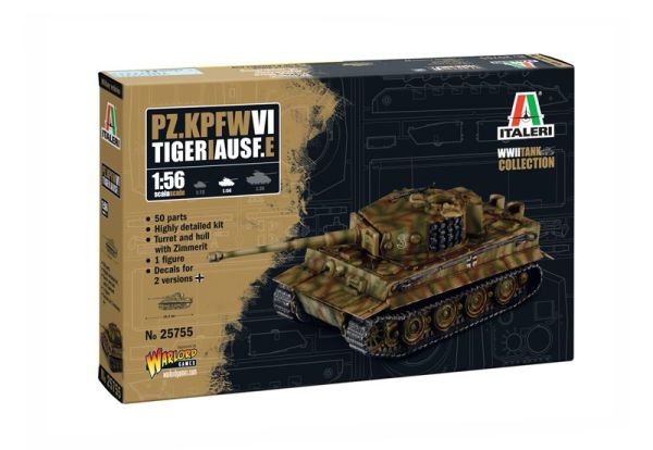 ITA25755 - Panzer Pz. kpfw. VI Tiger I Ausf. E zum Zusammenbauen und Bemalen - 1