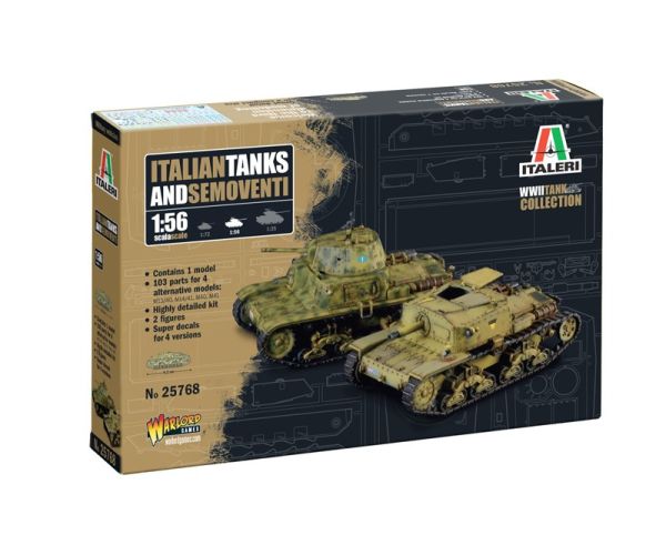 ITA25768 - Italienische Panzer und Selbstfahrlafetten zum Zusammenbauen und Bemalen - 1