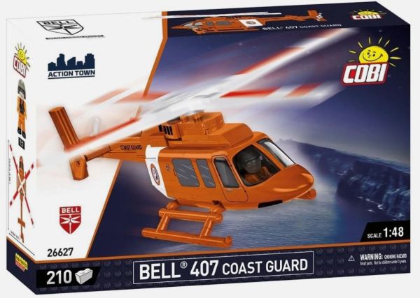 COB26627 - BELL 407 Hubschrauber - Küstenwache - 210 Teile - 1