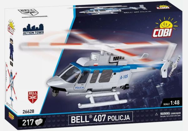COB26628 - BELL 407 Hubschrauber - Polizei - 217 Teile - 1