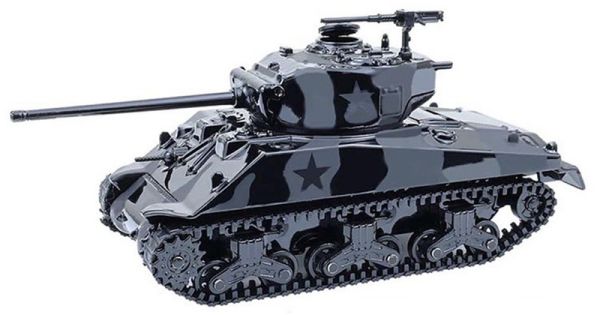 GREEN28170-D - 1976 Sherman M4 Long Barrel Tank Schwarz aus der Black Bandit-Serie in Blisterverpackung - 1