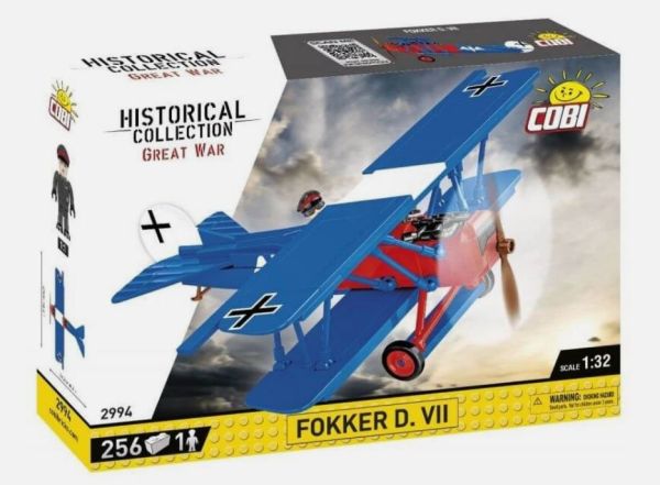COB2994 - Militärflugzeug FOOKER D. VII – 256 Teile - 1