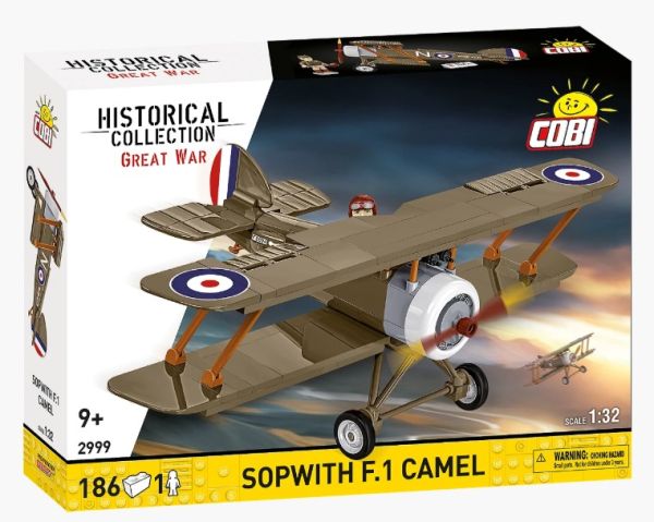 COB2999 - Militärflugzeug Sopwith F.1 Camel – 186 Teile - 1
