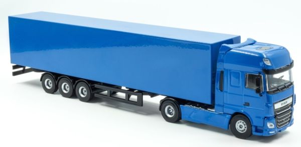 HOL2-076000BLEU - DAF XF 4x2 mit Anhänger 3 Achsen blau - 1