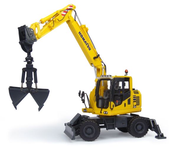UH8100 - Mobilbagger KOMATSU PW148 Mit Zweischalengreifer - 1