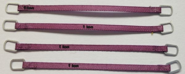 YCC331-2 - Set mit 4 Hebegurten 1 Tonne 6 cm Lila - 1