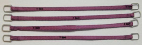YCC331-3 - Set mit 4 Hebegurten 1 Tonne 8 cm Lila - 1