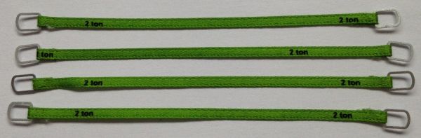 YCC332-3 - Set mit 4 Hebebändern 2 Tonnen von 8 cm 