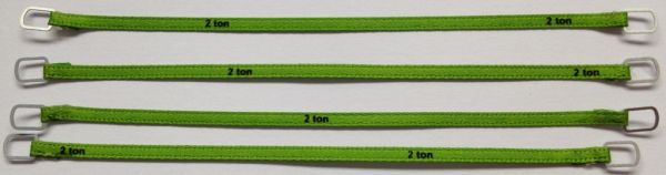 YCC332-4 - Set mit 4 Hebegurten 2 Tonnen von 10 cm 