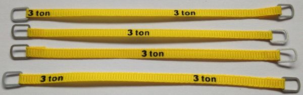 YCC333-2 - Set mit 4 Hebebändern 3 Tonnen von 10 cm 