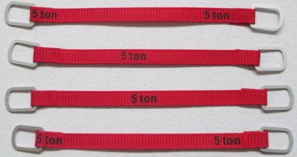YCC335-1 - Set mit 4 Hebegurten 5 Tonnen von 8 cm - 1