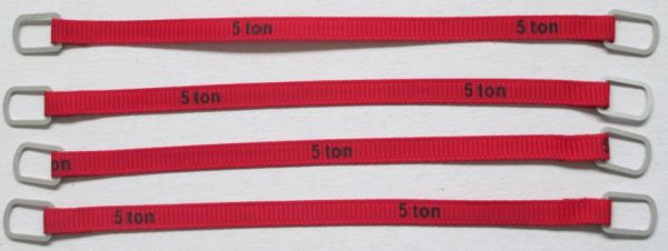 YCC335-2 - Set mit 4 Hebegurten 5 Tonnen von 12 cm 