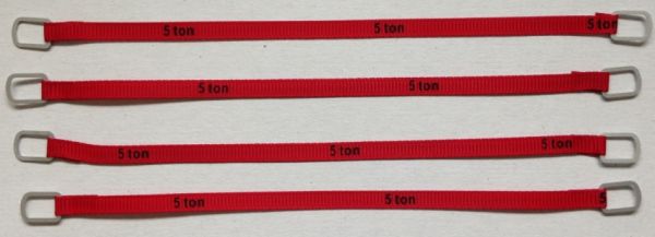 YCC335-3 - Set mit 4 Hebegurten 5 Tonnen von 16 cm 