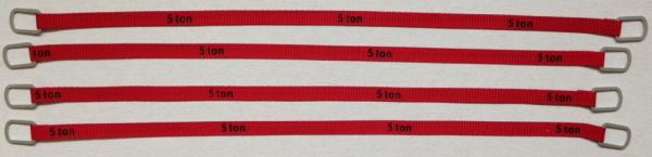 YCC335-4 - Set mit 4 Hebegurten 5 Tonnen von 20 cm 